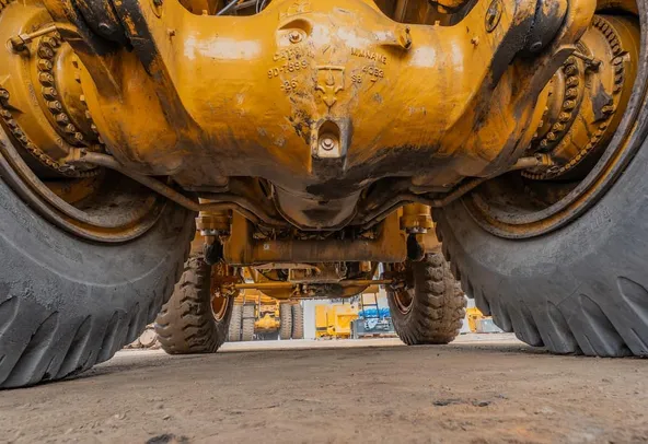 2023 Caterpillar 777 Rigid Dump Truck Under carriage View