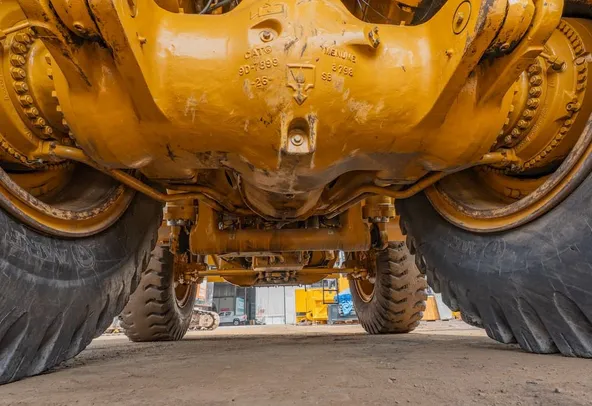 2023 Caterpillar 777 Rigid Dump Truck Under carriage View