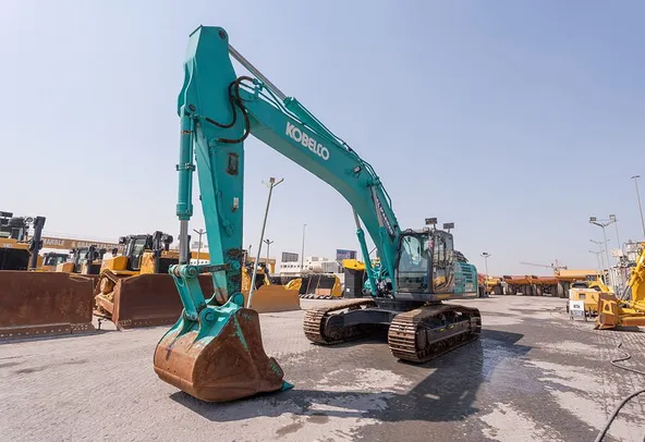 2023 Kobelco SK380XDLC-10 Track Excavator Front Left View