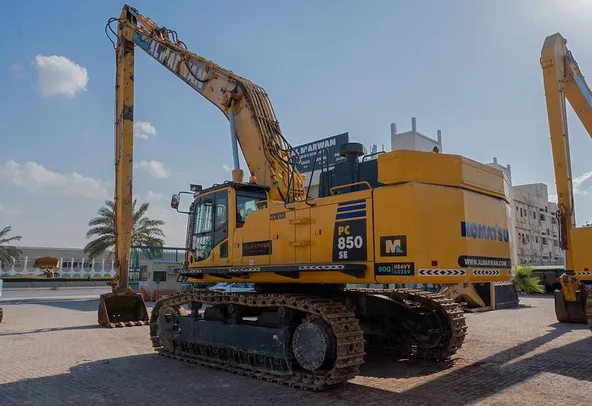 2023 Komatsu PC850-8R1 Long Boom Excavator Rear Left View