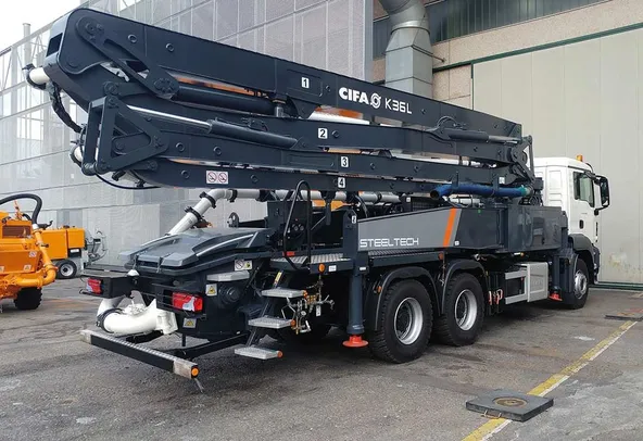 Cifa K36L Concrete Pump Truck rear right view
