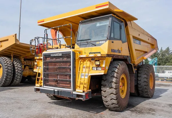 2024 Komatsu HD465-7EO Rigid Dump Truck Front Left View