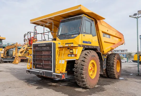 2024 Komatsu HD465-7EO Rigid Dump Truck Front Left View
