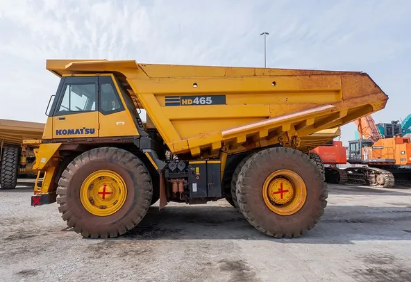 2024 Komatsu HD465-7EO Rigid Dump Truck Left Side View