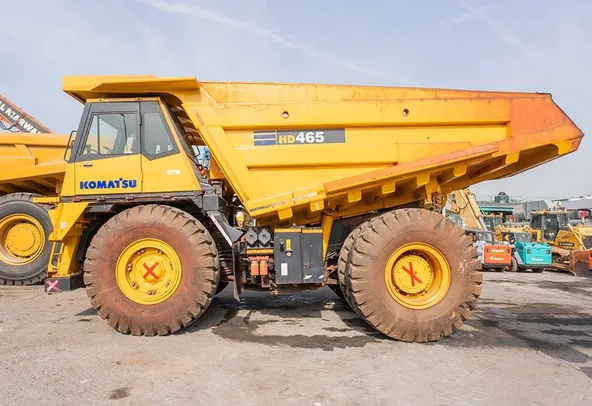 2024 Komatsu HD465-7EO Rigid Dump Truck Left Side View