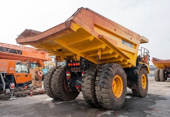 2024 Komatsu HD465-7EO Rigid Dump Truck Rear Right View