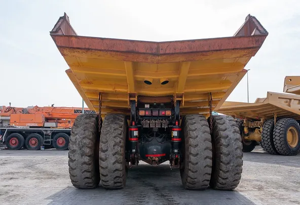 2024 Komatsu HD465-7EO Rigid Dump Truck Rear View