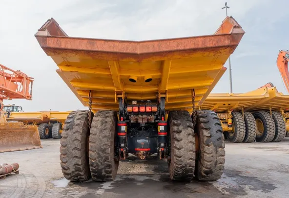 2024 Komatsu HD465-7EO Rigid Dump Truck Rear View