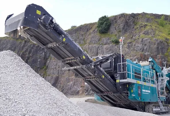 2025 Powerscreen 1300X Maxtrak Cone Crusher Operating View