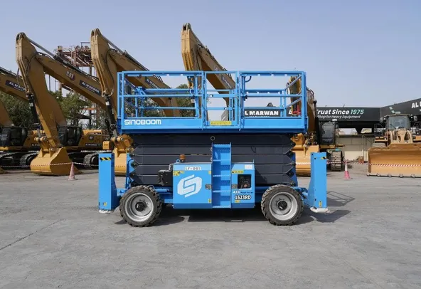Sinoboom 1623RD Rough Terrain Scissor Lift Left Side View