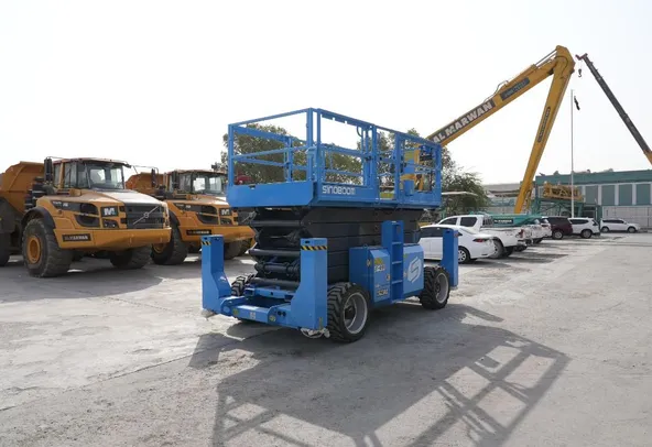 Sinoboom 1623RD Rough Terrain Scissor Lift Rear Right View