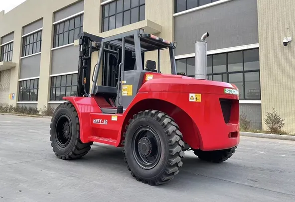 2025 Socma HNFY-50 Rough Terrain Forklift Rear Left View