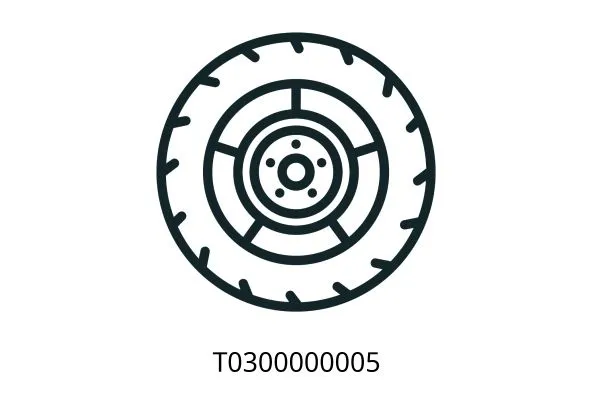T0300000005 (20T)(25T) Wheel rim assembly 32410048