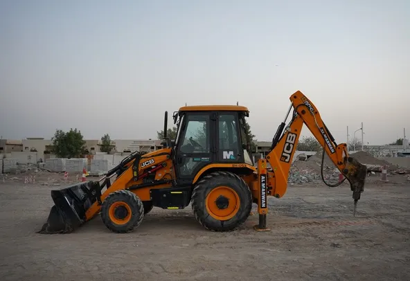 2021 JCB 3DX Plus Backhoe Loader 7 ton Medium Shovel Digger with Jackhammer JCB hydraulic rock breaker demolition