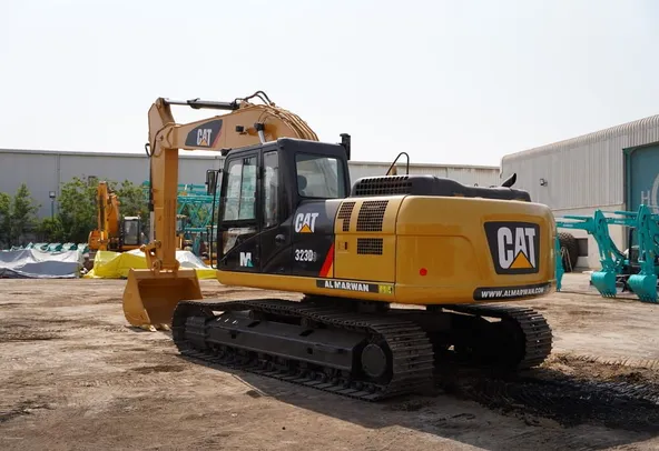2020 CAT Caterpillar 323D3 Medium 22-Ton Tracked Excavator Crawler Digger-Rear-Right