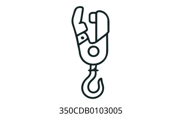 350CDB0103005 (30t)(35t) Forklift pin shaft