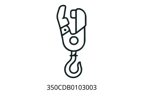 350CDB0103003 (30t)(35t) Hook slider