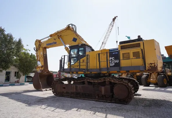 2005 Komatsu PC1250-7 Track Excavator Rear Left View - Al Marwan Machinery