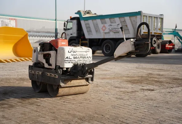 Used 2011 Sakai HV51ST Walk-Behind Roller-rear-left view