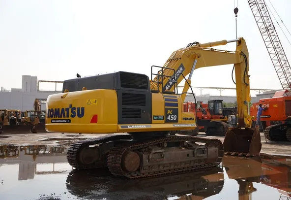 2016 Komatsu PC450-10 Track Excavator rear-left-view - Al Marwan
