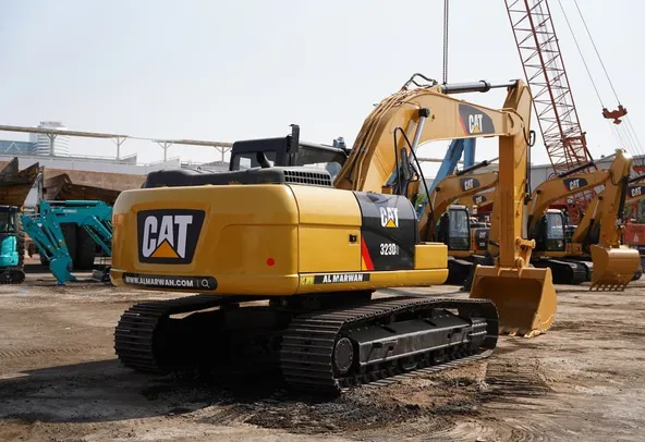 2020 CAT Caterpillar 323D3 Crawler Excavator Medium 23 Ton Track Digger Trackhoe Rear-Left