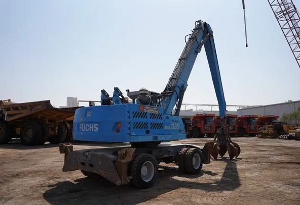 Material Handler 2013 Terex Fuchs MHL 335 rear right view - Al Marwan Heavy Machinery