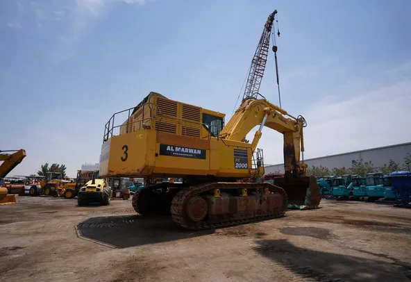 2019 Komatsu PC2000-8 Large Mining Quarry Track Excavator rear-left-view