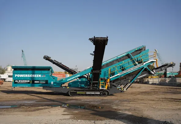 Powerscreen by Terex Chieftain 2100X Screener-Right Side View