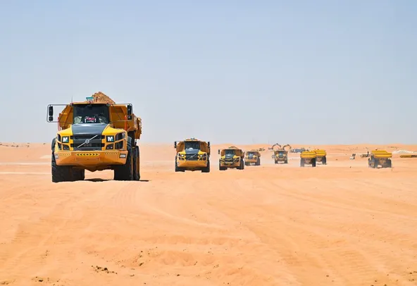 45-Ton Articulated Dump Trucks For Rent | Al Marwan