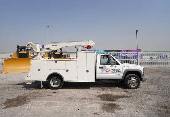 1995 Chevrolet Silverado 3500HD Service Utility Truck Mounted Crane