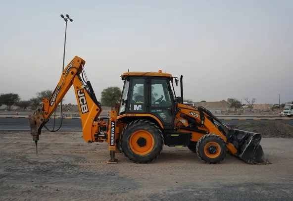 2021 JCB 3DX Plus Backhoe Loader 7 ton Medium Shovel Digger with Jackhammer JCB hydraulic rock breaker demolition
