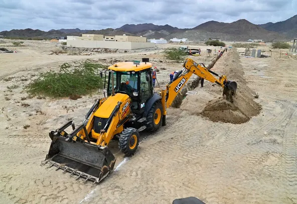 Backhoe loaders for rent JCB & Caterpillar| Al Marwan