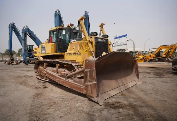 Used Komatsu D155A-6 Crawler Bulldozer Tractor