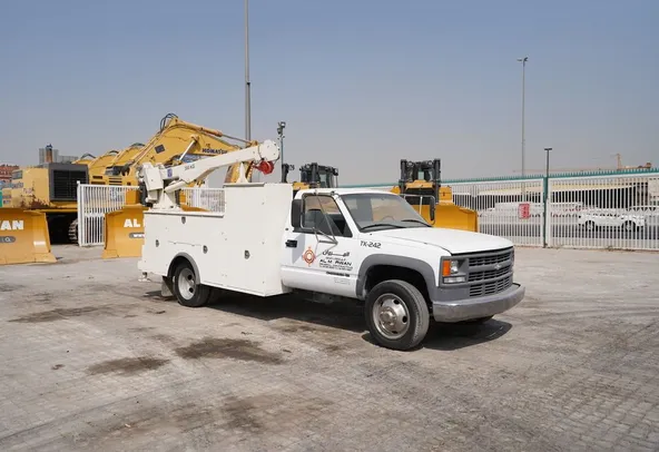 1995 Chevrolet Silverado 3500HD Service Utility Truck Mounted Crane