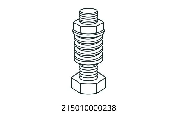 215010000238 BOLT M10×25-8.8-ZND GB/T 5789