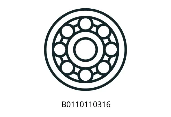 B0110110316 Cylindrical roller bearings GB/T283 / N316E(d80xD170xB39)