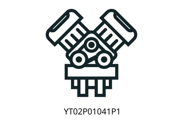 YT02P01041P1 MOUNT, RUBBER