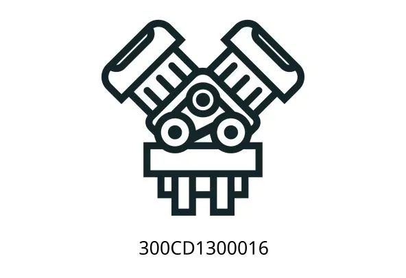 300CD1300016 Sealing gasket (control valve paper gasket)