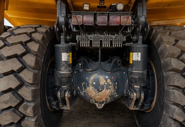 2022 Komatsu HD465-7EO Rigid Dump Truck Under carriage View