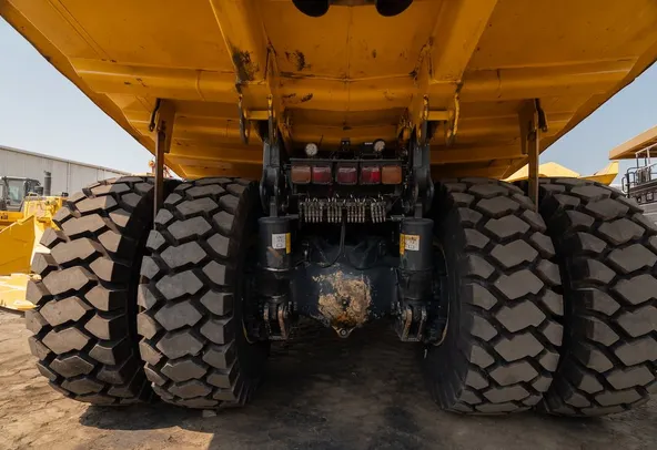 2022 Komatsu HD465-7EO Rigid Dump Truck Under carriage View