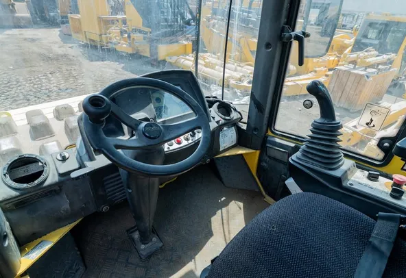 2014 Bomag BW226 PDH-4 Single Pad Foot Drum Roller Inside Cabin View