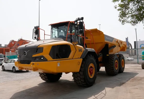 Rent 40-Ton Articulated Dump Trucks Front Left View