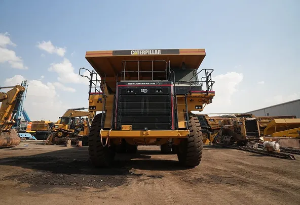 Cat 777E off-highway truck front view