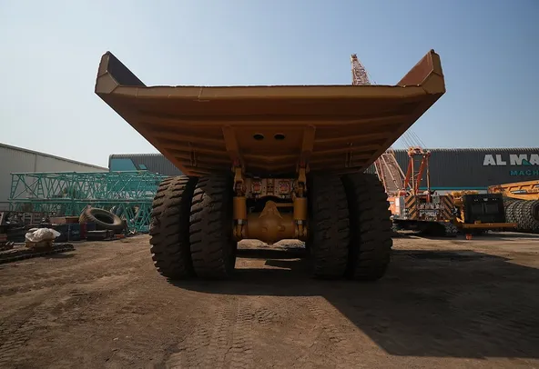 Cat 777E off-highway truck rear view