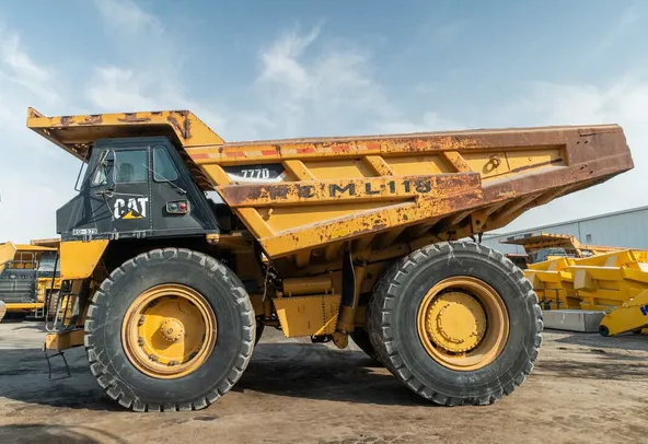 Caterpillar Rigid Dump Truck 777D Left Side Image