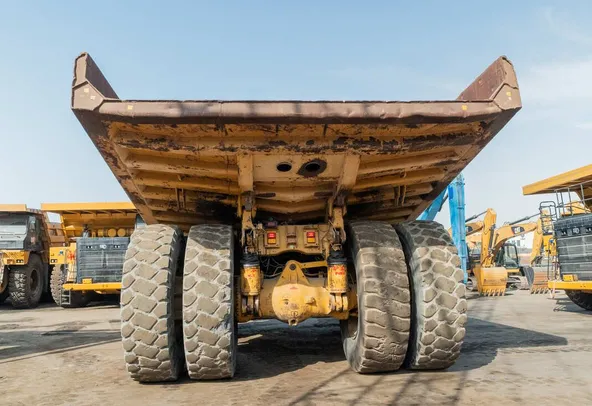 Caterpillar Rigid Dump Truck 777D Rear Image