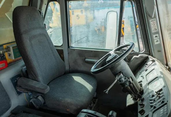 Caterpillar Rigid Dump Truck 777D Cabin View