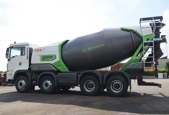 Cifa E9 Electric Mixer Truck Rear left view