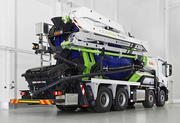 Cifa electric mixer pump rear left view