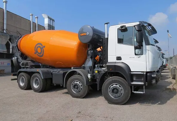 Concrete Mixer Truck 12m³ Drum Right Side View